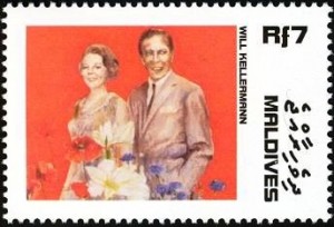 Postzegel Maladiven