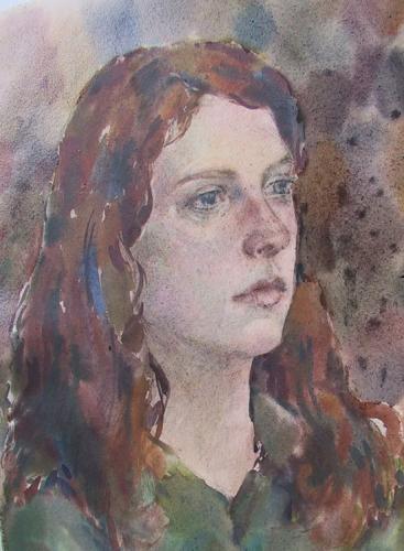 Portret aquarel