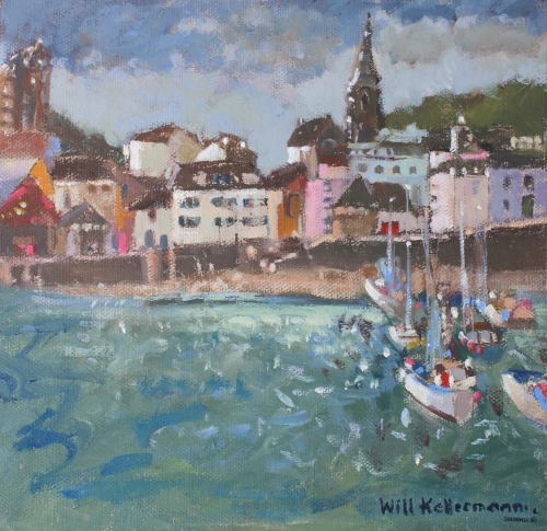 Zeilboten voor anker | 35 x 35 | € 750,00